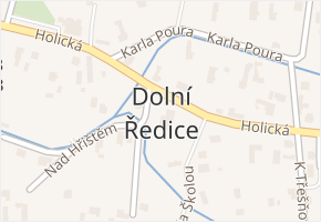 Dolní Ředice v obci Dolní Ředice - mapa části obce