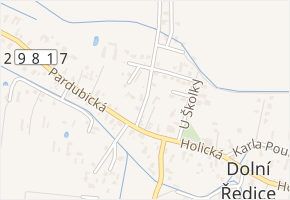 Na Drahách v obci Dolní Ředice - mapa ulice