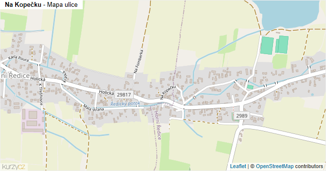 Na Kopečku - mapa ulice