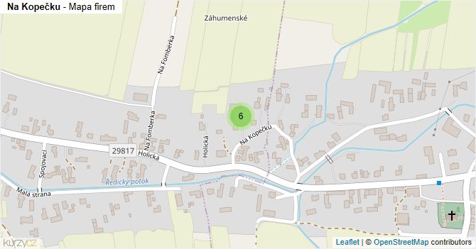 Na Kopečku - mapa firem