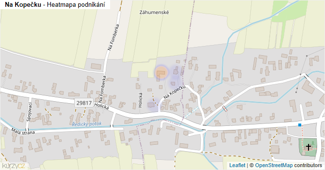 Na Kopečku - mapa podnikání