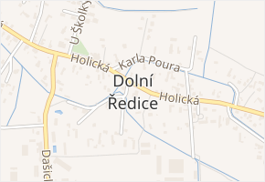 Pardubická v obci Dolní Ředice - mapa ulice