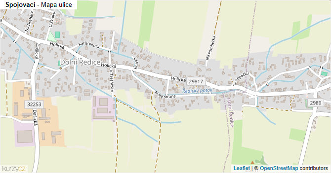 Spojovací - mapa ulice