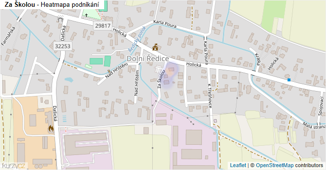 Za Školou - mapa podnikání