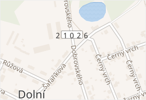 Dobrovského v obci Dolní Rychnov - mapa ulice