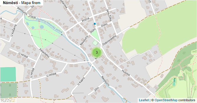Náměstí - mapa firem