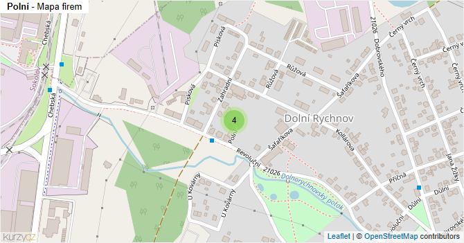 Polní - mapa firem