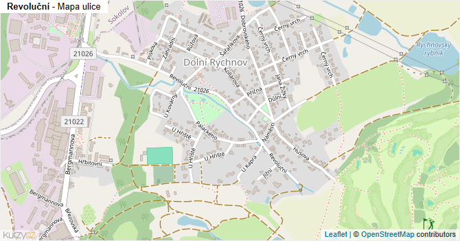Revoluční - mapa ulice