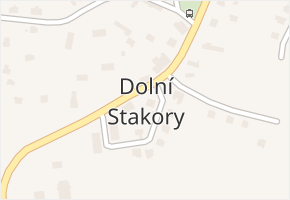 Dolní Stakory v obci Dolní Stakory - mapa části obce
