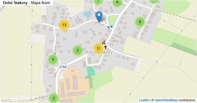 Dolní Stakory - mapa firem