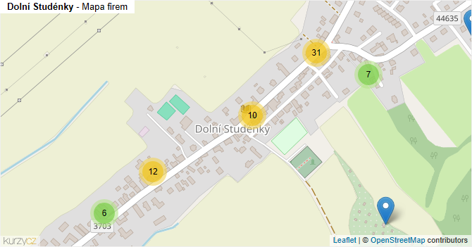 Dolní Studénky - mapa firem