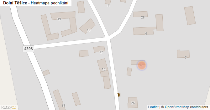 Dolní Těšice - mapa podnikání