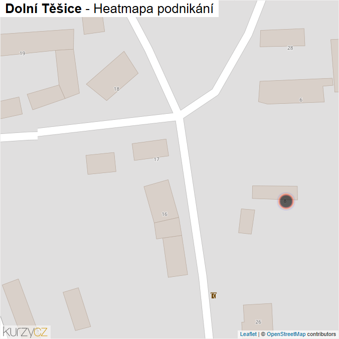 Mapa Dolní Těšice - Firmy v obci.
