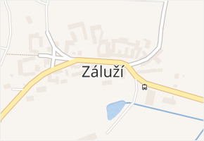 Záluží v obci Dolní Třebonín - mapa části obce