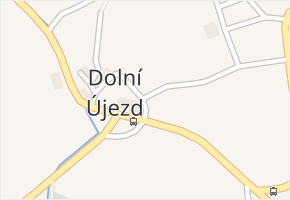 Dolní Újezd v obci Dolní Újezd - mapa části obce