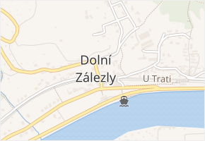 Mírové náměstí v obci Dolní Zálezly - mapa ulice