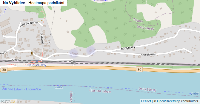 Na Vyhlídce - mapa podnikání