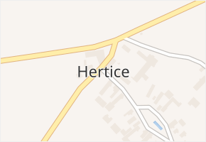 Hertice v obci Dolní Životice - mapa části obce