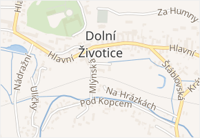 Mlýnská v obci Dolní Životice - mapa ulice