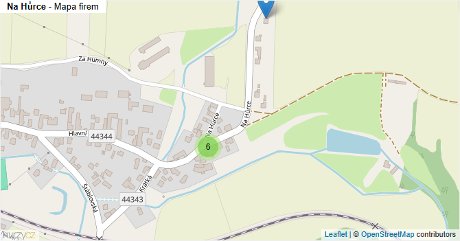 Na Hůrce - mapa firem