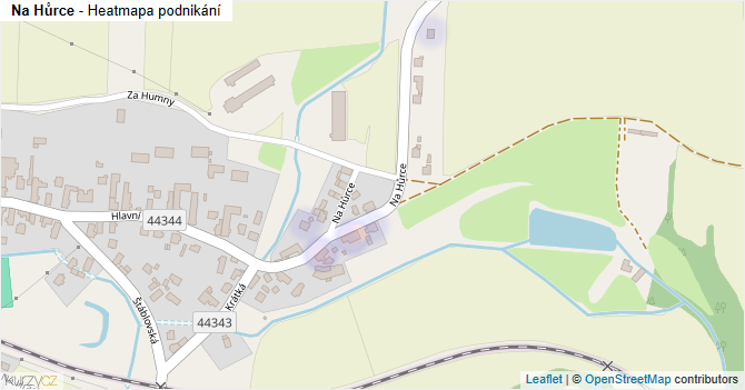 Na Hůrce - mapa podnikání