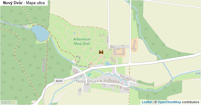 Nový Dvůr - mapa ulice