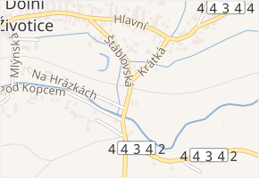Štáblovská v obci Dolní Životice - mapa ulice