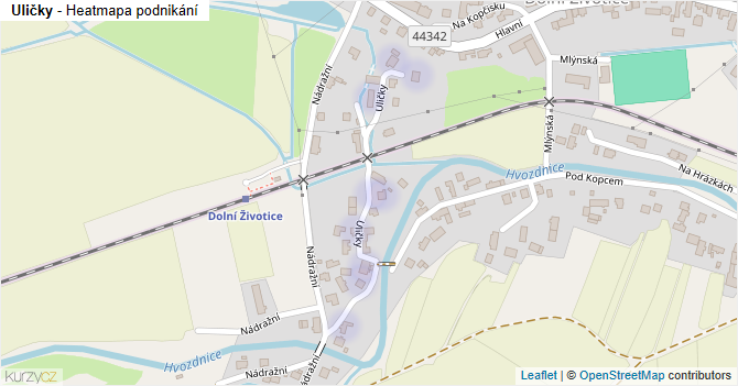 Uličky - mapa podnikání