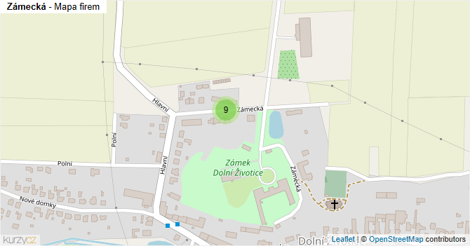 Zámecká - mapa firem