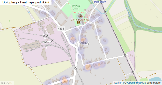 Doloplazy - mapa podnikání