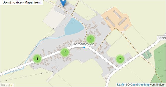 Dománovice - mapa firem