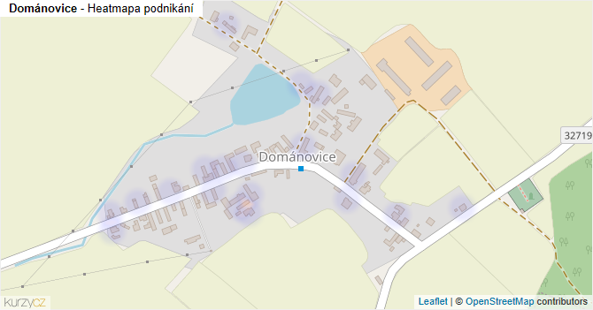 Dománovice - mapa podnikání