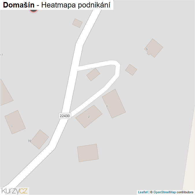 Mapa Domašín - Firmy v obci.