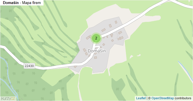Domašín - mapa firem