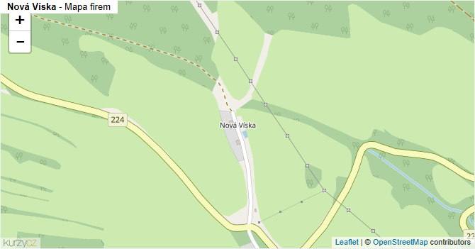 Nová Víska - mapa firem