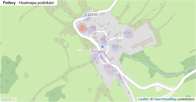 Petlery - mapa podnikání