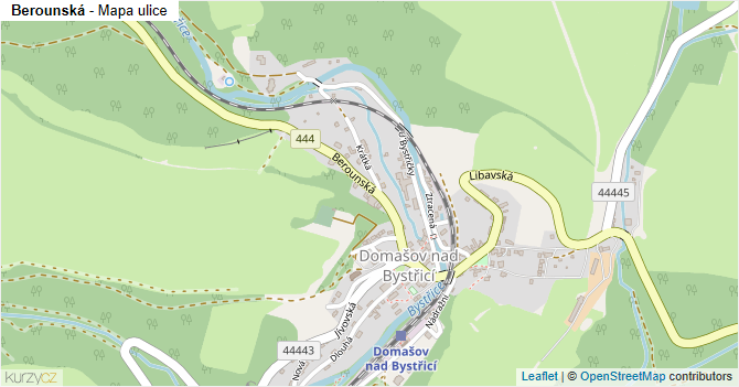 Berounská - mapa ulice