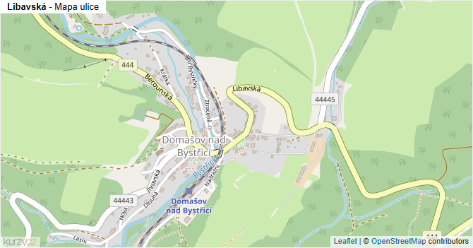 Libavská - mapa ulice