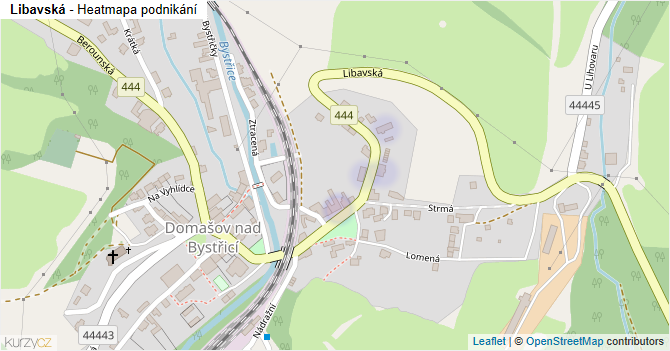 Libavská - mapa podnikání