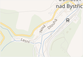 Nová v obci Domašov nad Bystřicí - mapa ulice