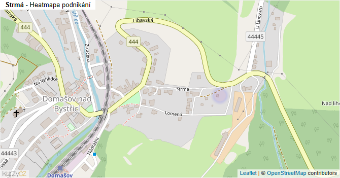 Strmá - mapa podnikání