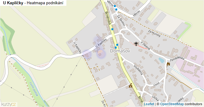 U Kapličky - mapa podnikání