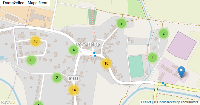 Domaželice - mapa firem