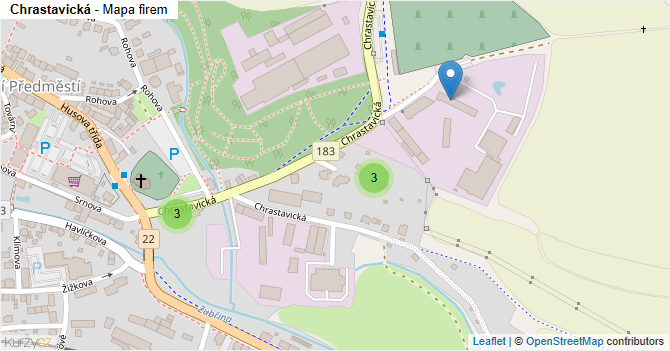 Chrastavická - mapa firem