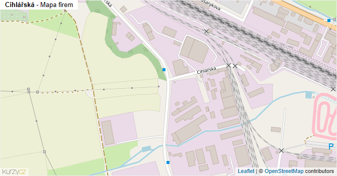 Cihlářská - mapa firem