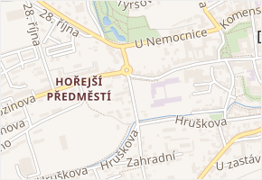 Elišky Krásnohorské v obci Domažlice - mapa ulice