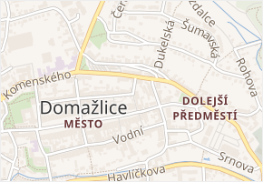 Fastrova v obci Domažlice - mapa ulice