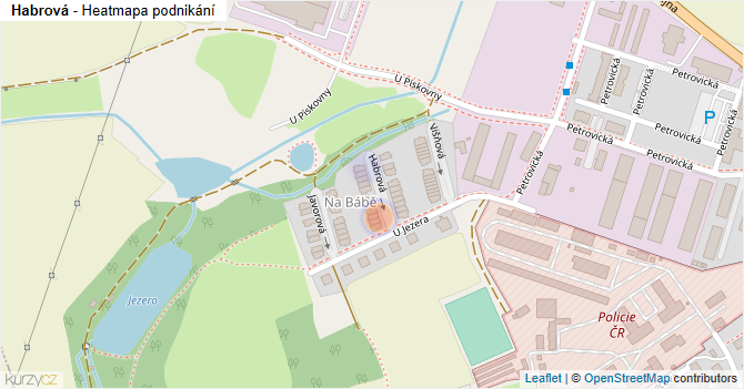 Habrová - mapa podnikání