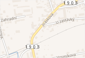Jiráskova v obci Domažlice - mapa ulice