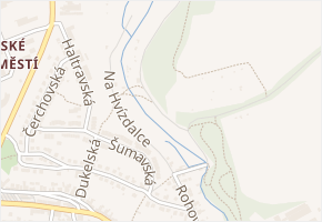 Na Hvízdalce v obci Domažlice - mapa ulice